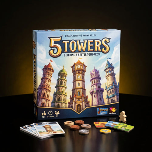5 Towers board game to rent with GURGUR