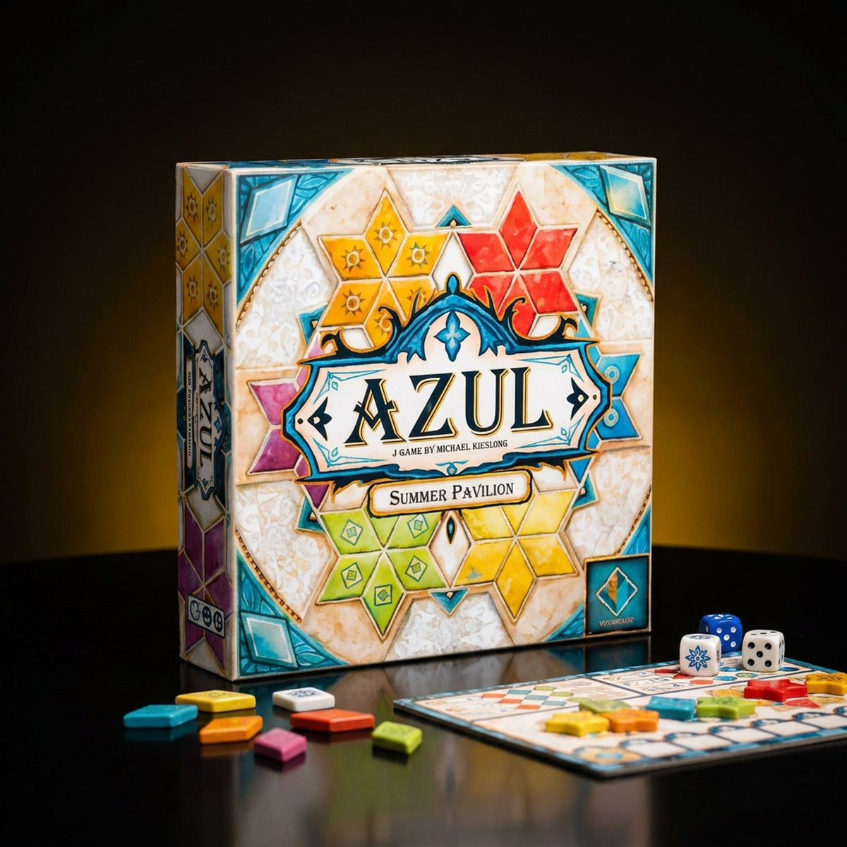 Azul: Summer Pavilion board game to rent with GURGUR