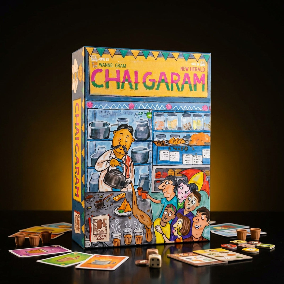 Chai Garam board game to rent with GURGUR