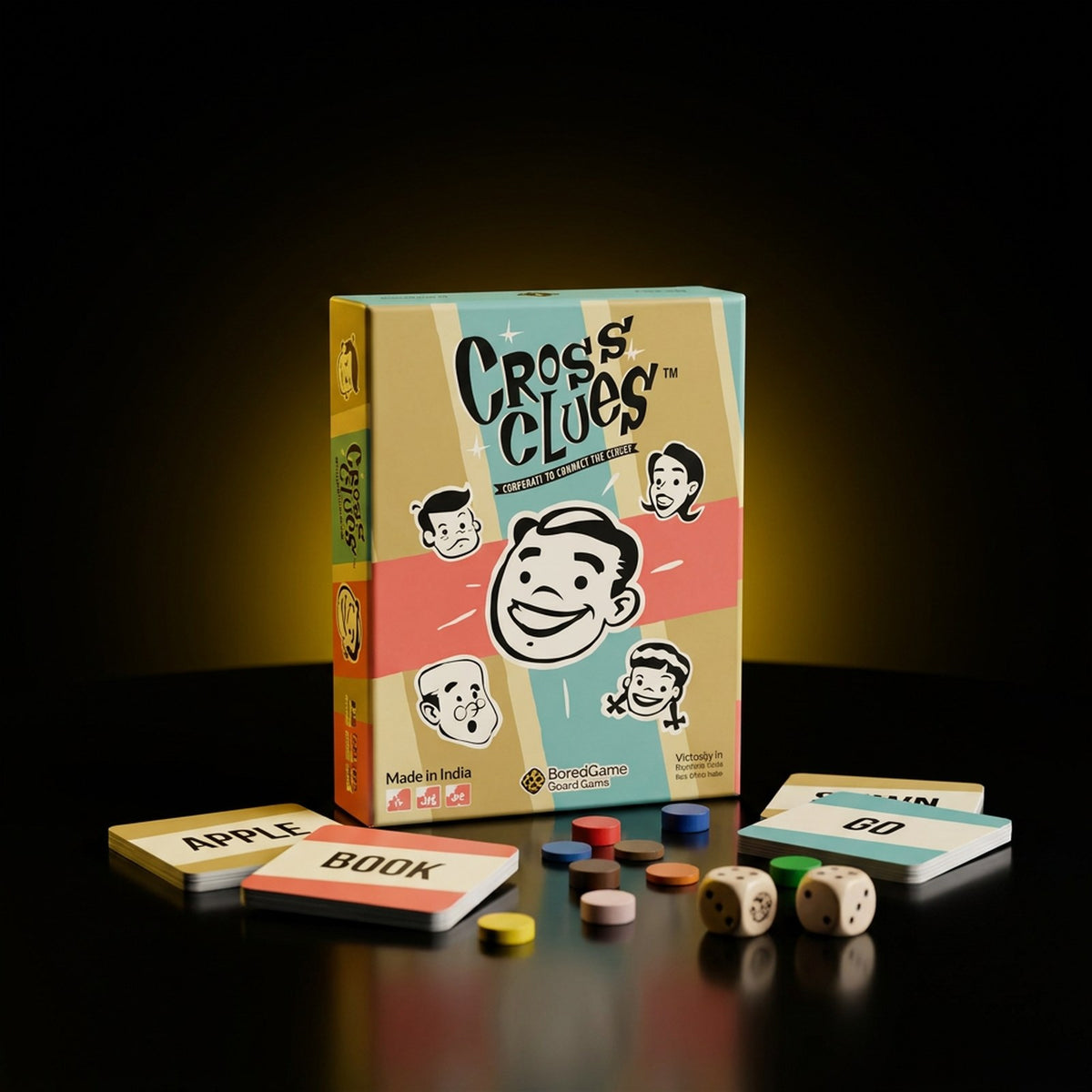 Cross Clues board game to rent with GURGUR