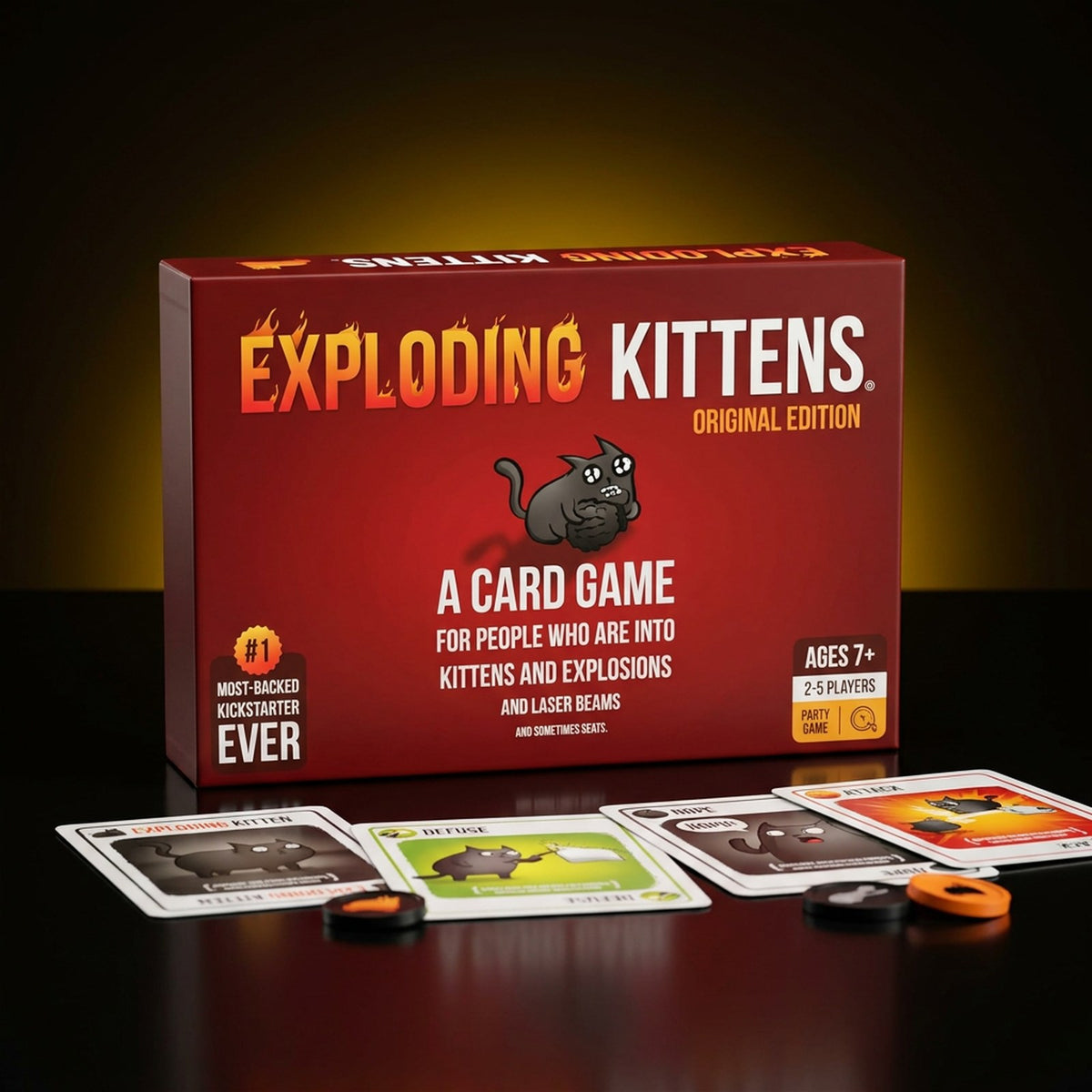 Exploding Kittens board game to rent with GURGUR