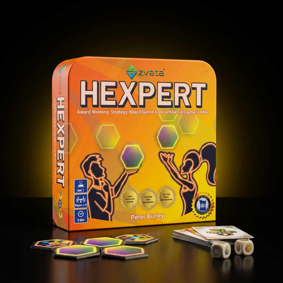 Hexpert board game to rent with GURGUR