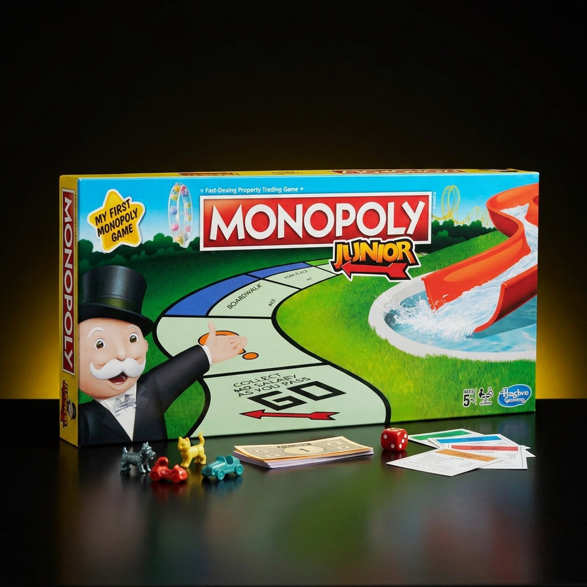 Monopoly Junior board game to rent with GURGUR