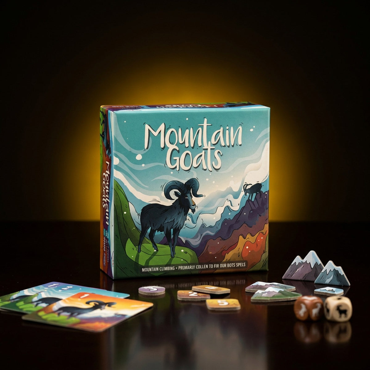 Mountain Goats board game to rent with GURGUR