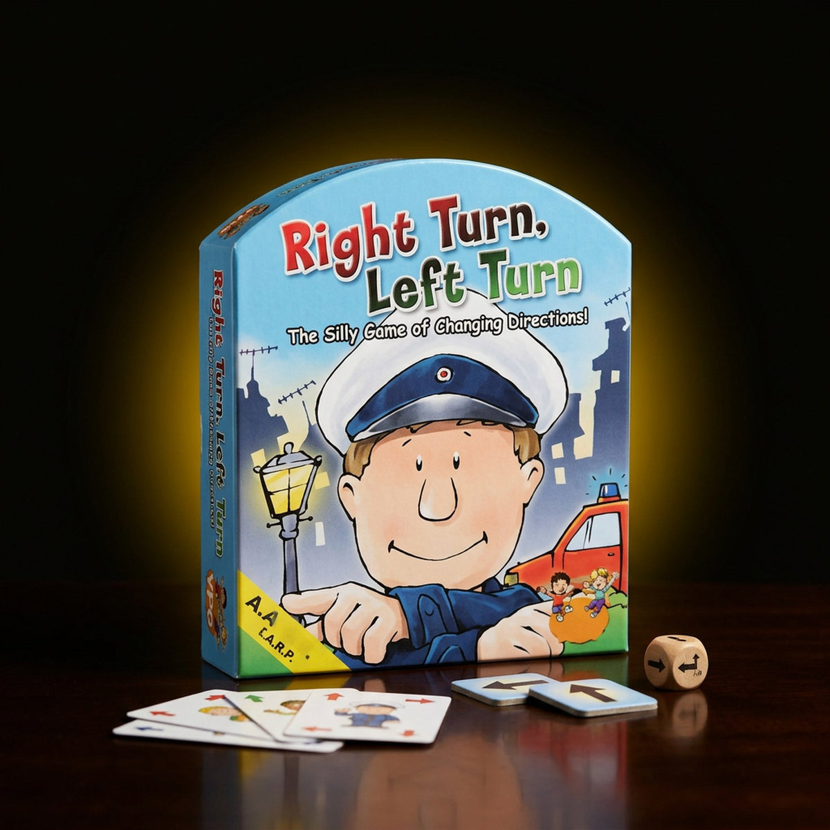 Right Turn Left Turn board game to rent with GURGUR