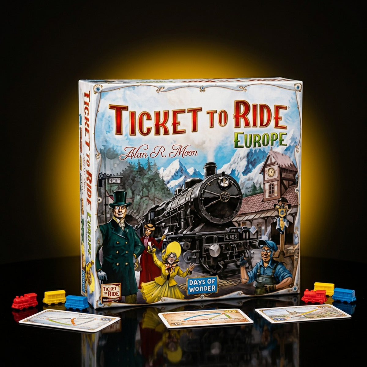 Ticket to Ride: Europe board game to rent with GURGUR