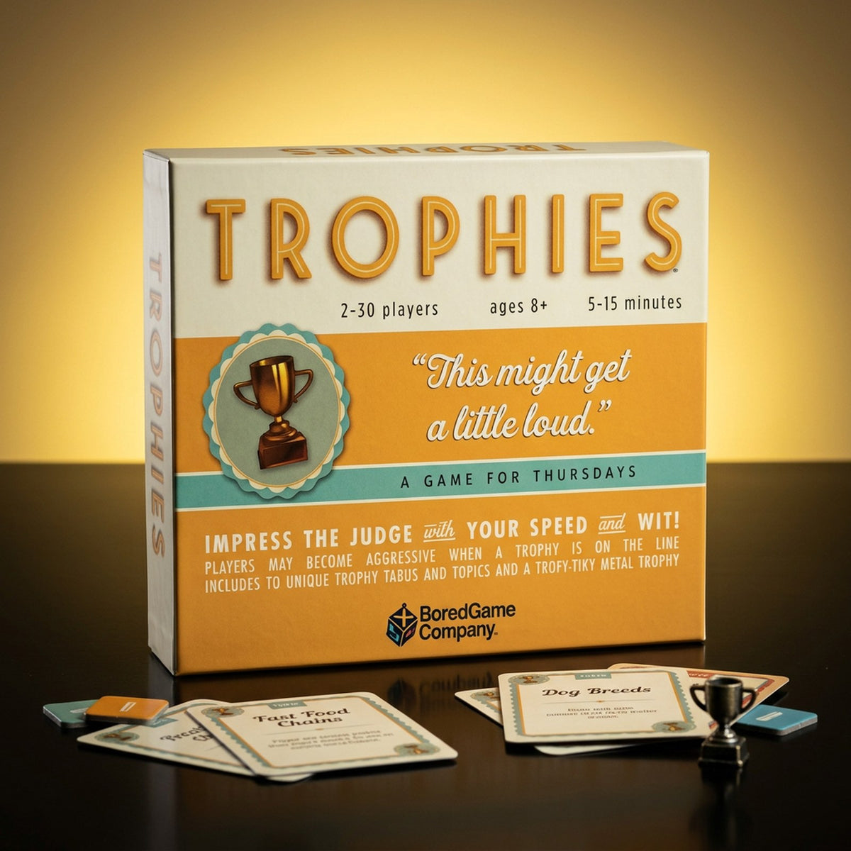 Trophies board game to rent with GURGUR